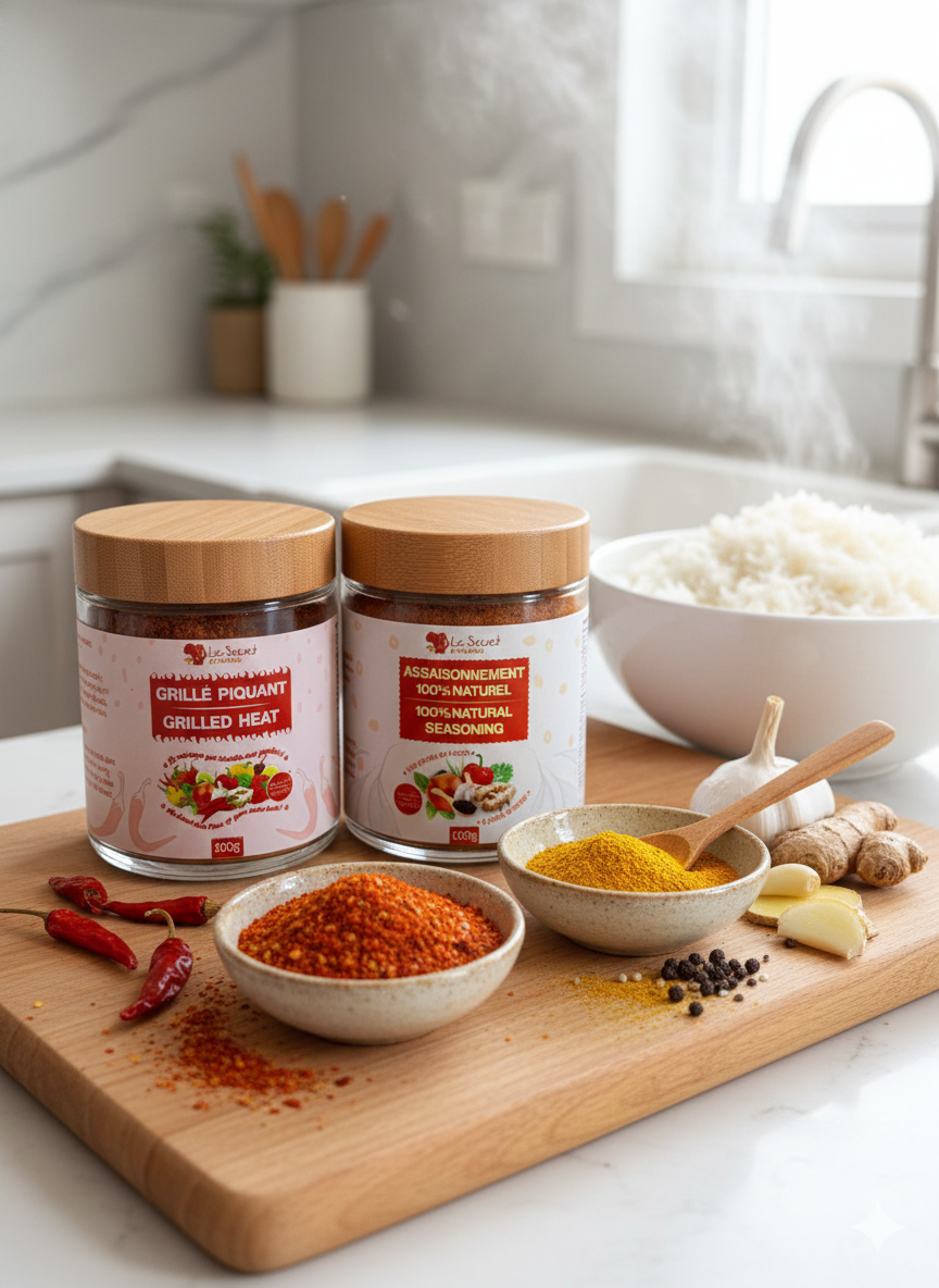 Kit Découverte 2 Saveurs - Assaisonnement Naturel & Grillé Piquant