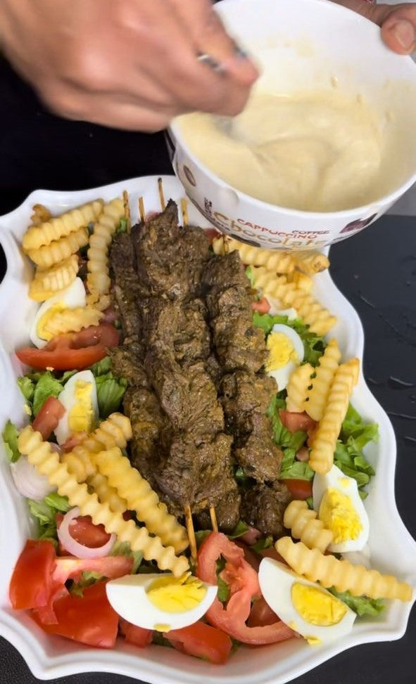 Brochettes de viande au four