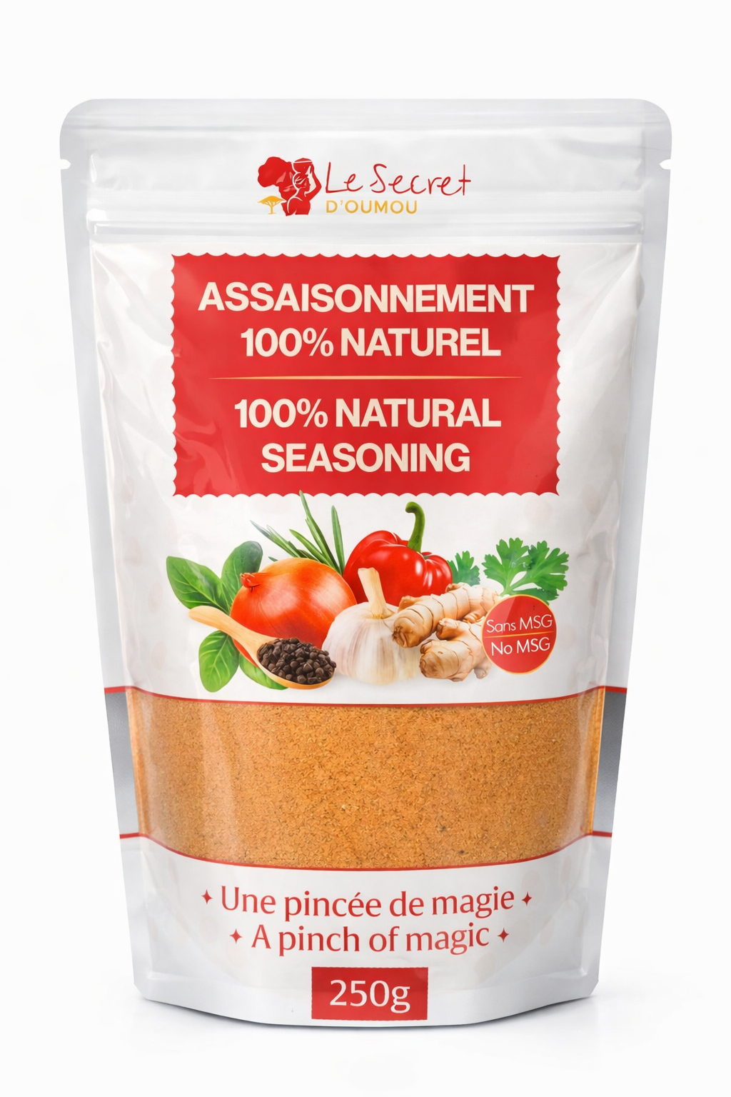 Assaisonnement Naturel  – Le Secret d’Oumou (250 g)