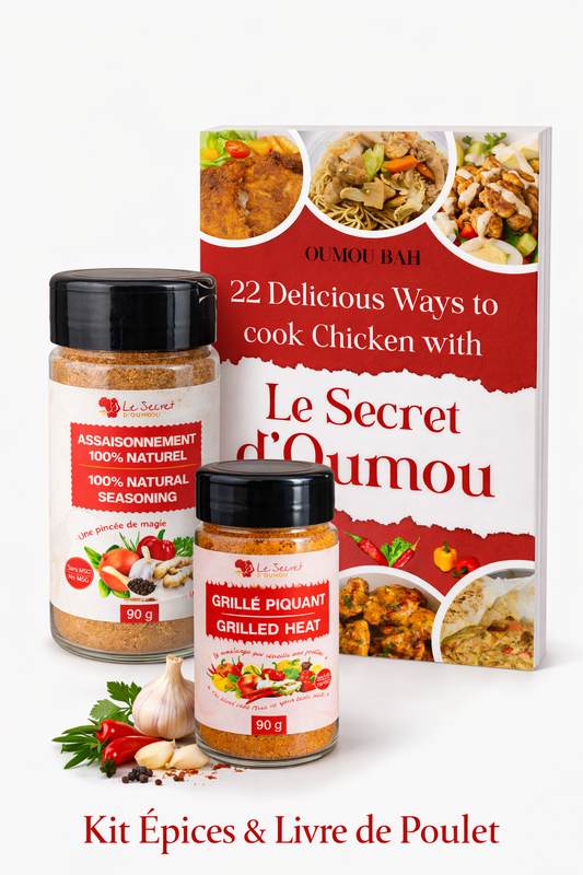 Le Kit Essentiel: Épices 90 g & Livre de Poulet